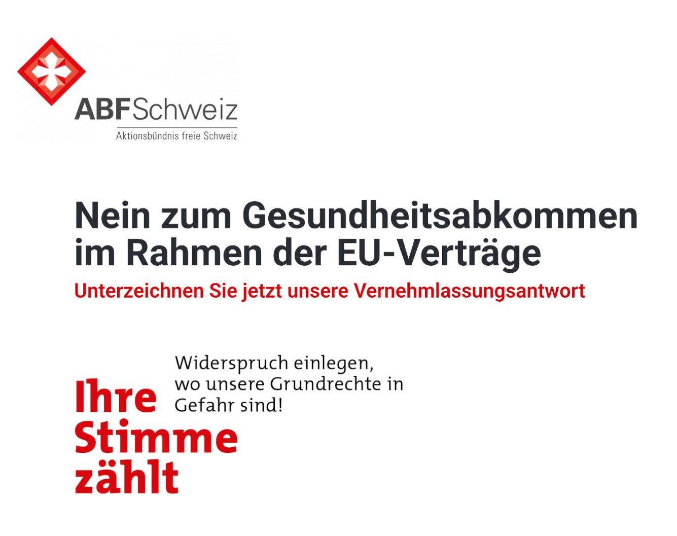 Vernehmlassungsantwort EU-Abkommen